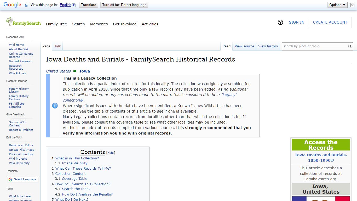 Iowa Deaths and Burials - FamilySearch Historical Records ...